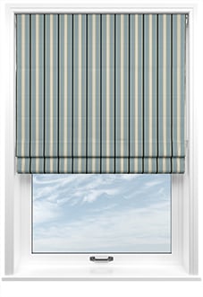 The British Stripe Co. Charles, Polzeath No.1 - Twist&Fit Roman Blind